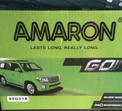 แบตเตอรี่รถปิคอัพ AMARON-GO รุ่น 95D31R/L