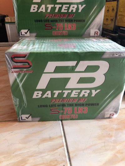 แบตเตอรี่รถยนต์ fb รุ่น S-75 LN3 (DIN75) แบตเตอรี่รถยนต์ fb รุ่น S-75 LN3 (DIN75)