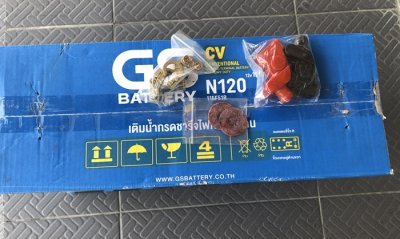 แบตเตอรี่ GS N120 12v 120ah แถมขั้ว ปลอก แหวนรองขั้วแบต แบตเตอรี่ GS N120 12v 120ah แถมขั้ว ปลอก แหวนรองขั้วแบต