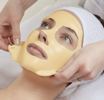 Exfoliating & Whitening Peel off Mask(ลอกออก/สีเหลือง)