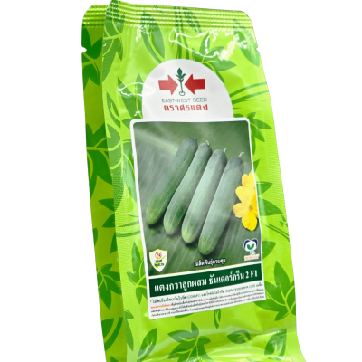 แตงกวาลูกผสม ธันเดอร์กรีน 2  ตราศรแดง ขนาดบรรจุ : 50 กรัม แตงกวาลูกผสม ธันเดอร์กรีน 2  ตราศรแดง ขนาดบรรจุ : 50 กรัม