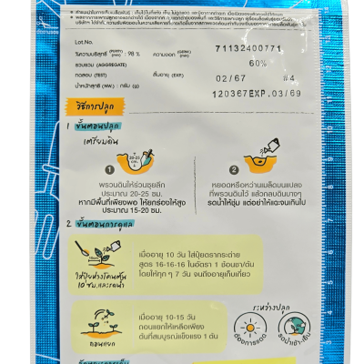 โหระพา ตรา เจียไต๋ ขนาด 1 กรัม ประมาณ 750 เมล็ด