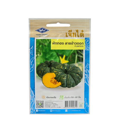 เมล็ดพันธุ์ ฟักทอง ลายข้าวตอก F1 ตราเจียไต๋ ขนาด 2 กรัม บรรจุ 10 เมล็ด