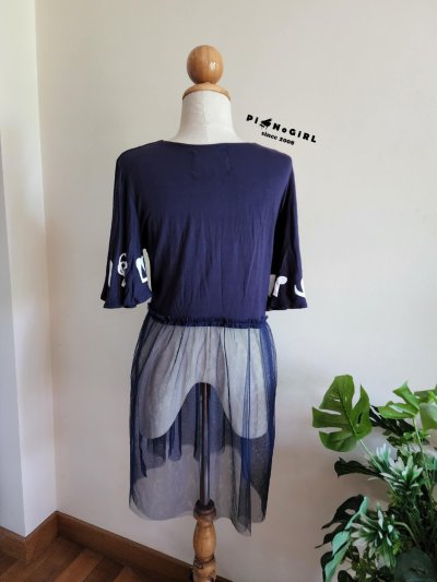 เสื้อยืด Music ต่อชายตาข่าย มี 2 สี