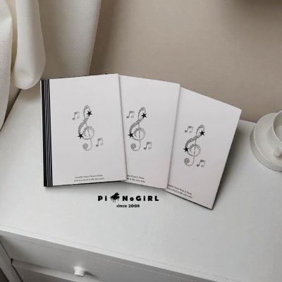 Mini Music Note Notebook