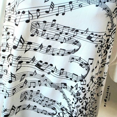 Oversized Music Note T-Shirt