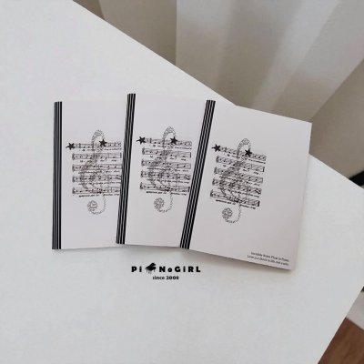 Mini Music Note Notebook