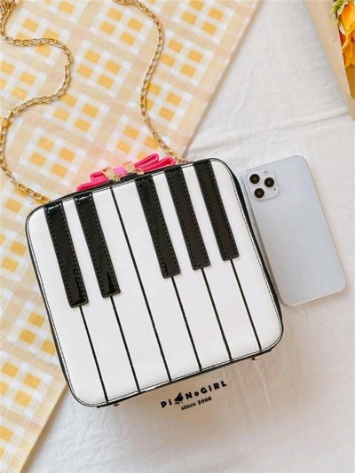 *Defect Sale สินค้ามีตำหนิเล็กน้อย ลดราคาพิเศษ* กระเป๋าเปียโนโบว์ชมพู น่ารักมากกกก