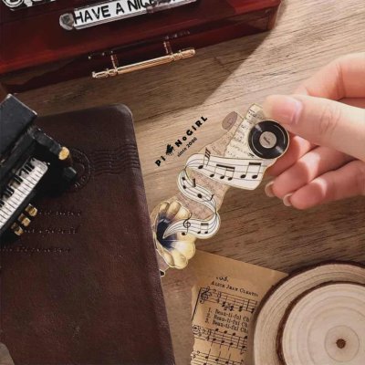 Metal Bookmark with Music Design
