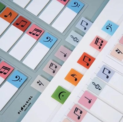 Post-it ลายโน้ตดนตรี มี 2 โทนสี