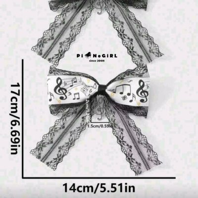 *Price per piece* Lace Music Note Hair Clip