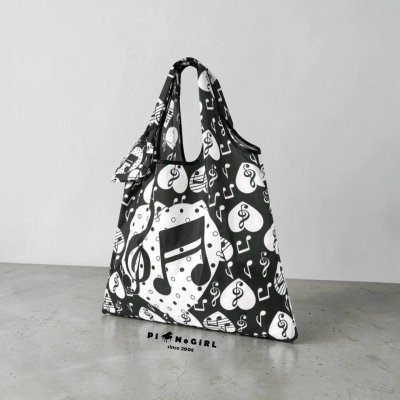 ถุงผ้าพับได้ลายตัวโน้ต