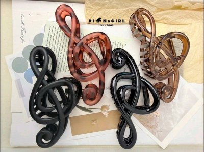 Treble Clef Hair Clip – Available in 8 Colors