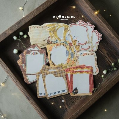 Set สติ๊กเกอร์ลายเครื่องดนตรีและตัวโน้ต น่ารักมากกก