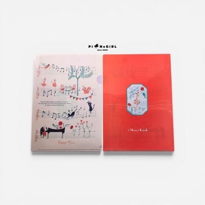 แฟ้ม A4 ลายเครื่องดนตรีและตัวโน้ต มี 4 แบบ