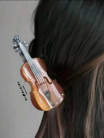 Violin Hair Clip