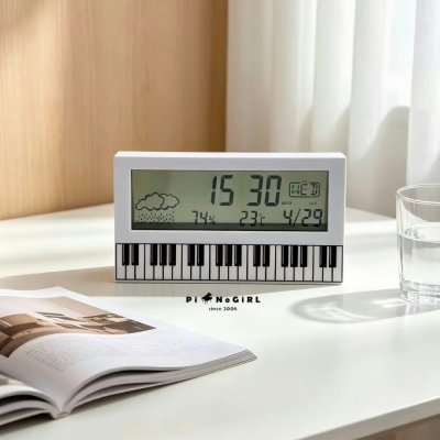 Piano LED Desk Clock