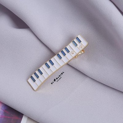 Cat & Piano Hair Clip Set