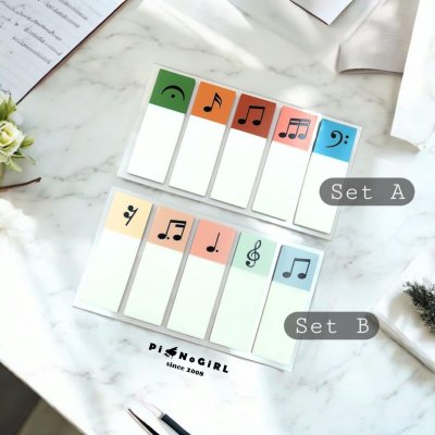 Post-it ลายโน้ตดนตรี มี 2 โทนสี