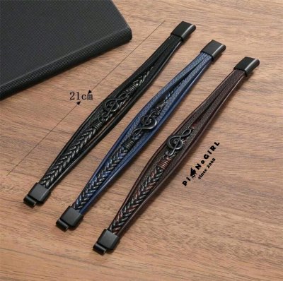 กำไลข้อมือหนังกุญแจซอล มี 3 สี