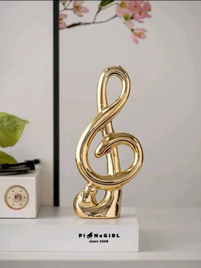 กุญแจซอลเซรามิคสำหรับตกแต่ง มี 2 สี