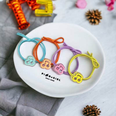 Colorful Music Note Hair Ties