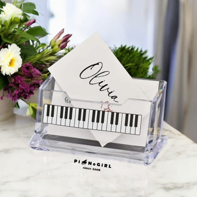 ที่ใส่นามบัตรลายเปียโน