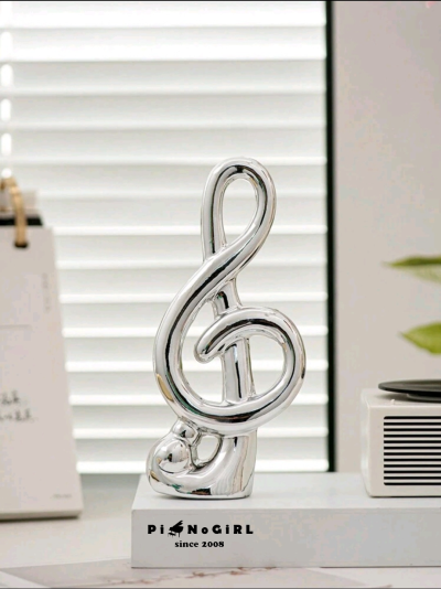 กุญแจซอลเซรามิคสำหรับตกแต่ง มี 2 สี