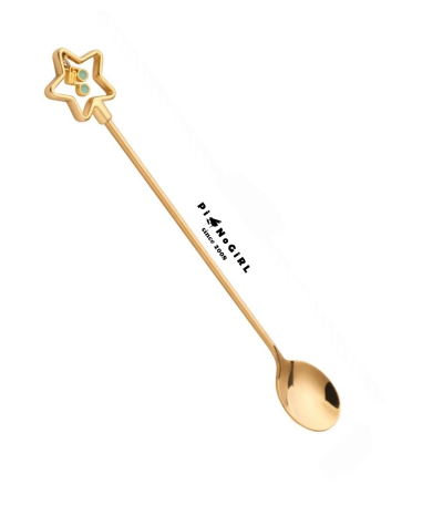 ช้อนสแตนเลสดาวกุญแจซอล มี 2 สี