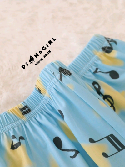 ชุดนอนลายตัวโน้ตสีสันสดใส มี 3 size