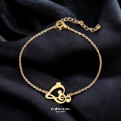 Treble Clef and Bass Clef Bracelet