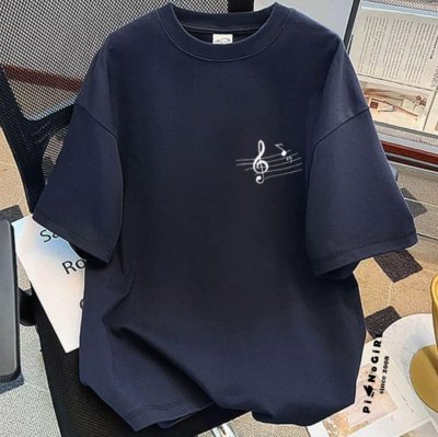 เสื้อยืดลายโน้ตเพลง ลายน่ารักมากกก มี 3 สี