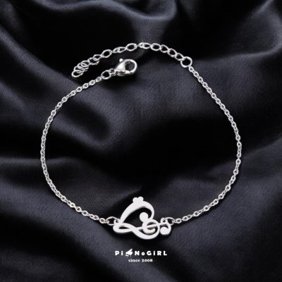 Treble Clef and Bass Clef Bracelet