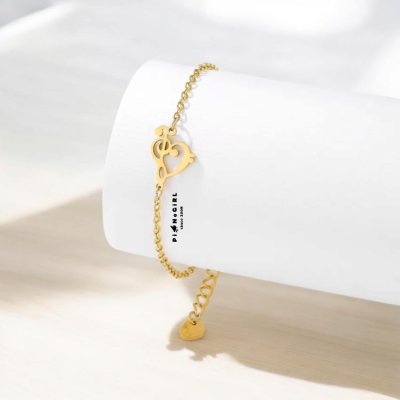Treble Clef and Bass Clef Bracelet