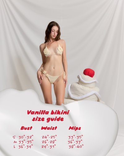 IDK VANILLA HANDCRAFT CROCHET BIKINI