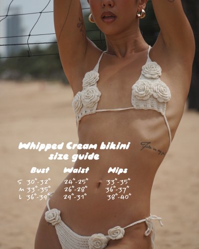IDK WHIPPED CREAM HANDCRAFT CROCHET BIKINI