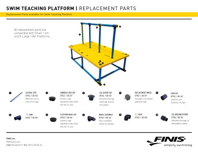 SWIM TEACHING PLATFORM 1.2M X 1.1M Fiberglass Standing Deck