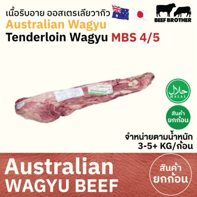 สันใน ทาจิม่า ออสเตรเลีย วากิว (Tajima) (Australia Wagyu Tajima Tenderloin 4/5) ヒレ (Hire)