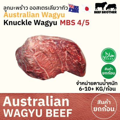 ลูกมะพร้าว ทาจิม่า ออสเตรเลีย วากิว (Tajima) (Australia Wagyu Tajima Knuckle 4/5) シンタマ (Shintama)