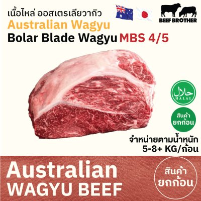 เนื้อไหล่ ทาจิม่า ออสเตรเลีย วากิว  (Tajima) (Australia Wagyu Tajima Bolar Blade 4/5) 肩ロース (Kata Roosu)