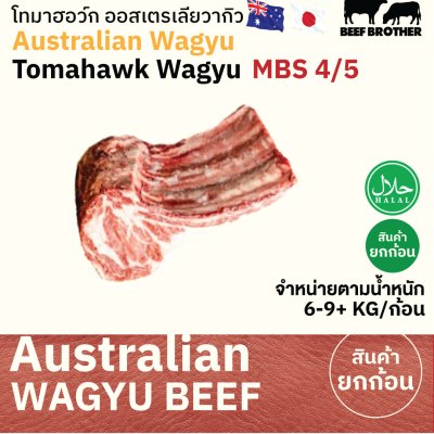 โทมาฮอว์ก ทาจิม่า ออสเตรเลีย วากิว (Tajima) (Australia Wagyu Tajima Tomahawk 4/5)