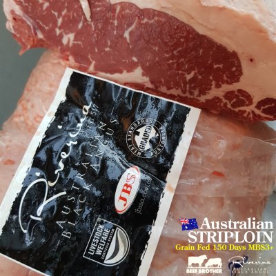 สเต๊กสันนอก ออสเตรเลีย ขุน 150 วัน 250 กรัม (Riverina) (Australia GF 150 Days Striploin 250 g.)