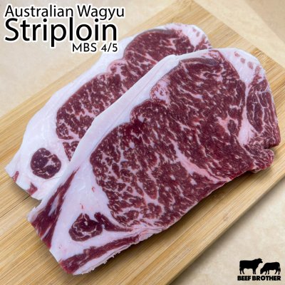 สเต๊กสันนอก ทาจิม่า ออสเตรเลีย วากิว 250 กรัม (Tajima) (Australia Wagyu Tajima Striploin MBS 4/5 250 g.) サーロイン (Saaroin)