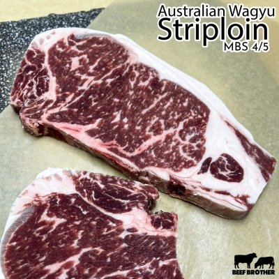 สเต๊กสันนอก ทาจิม่า ออสเตรเลีย วากิว 250 กรัม (Tajima) (Australia Wagyu Tajima Striploin MBS 4/5 250 g.) サーロイン (Saaroin)