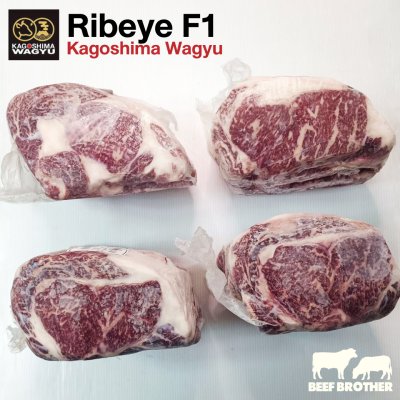 สเต๊กสันแหลมริบอาย F1 250 กรัม (Japanese F1 Wagyu Ribeye 250 g.) リブロース (Ribu Rosu)