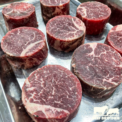 เนื้อพรีเมียมสันใน ไทยวากิว (Premium Thai Wagyu Tenderloin MBS 5+ 200 g.)