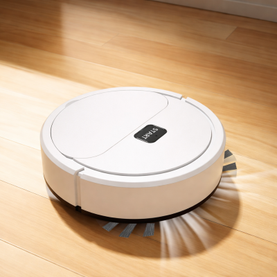 หุ่นยนต์กวาดพื้นขนาดเล็กอัตโนมัติและดูดทำความสะอาด