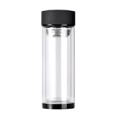 กระบอกน้ำแก้วแบบใส มีที่กรองชา