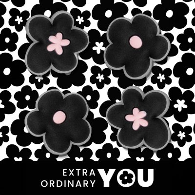 ตัวติดรองเท้า JIBBITZ FLOWER BLACK