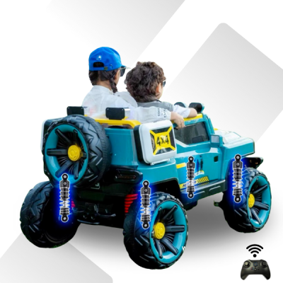 รถแบตเตอรี่ไฟฟ้าจิ๊ปแฮมเมอร์ โครงเหล็กพลาสติกเกรดพรีเมียม a+